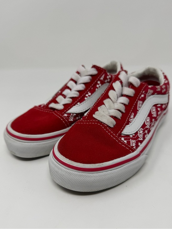 Vans Other - Kids Vans Red Low-Top Skate Sneakers Sz. 11